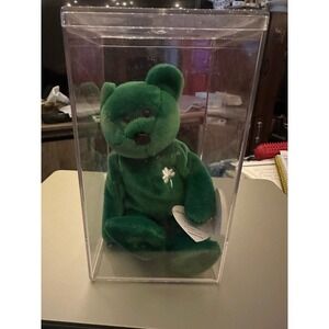 NWT Ty Beanie Baby Erin Bear St Patricks Day 1997 Original w/ Tag Errors